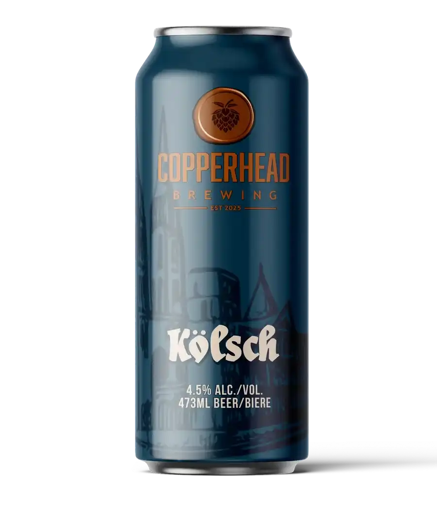 Kolsch - crisp German-style ale from Copperhead Brewing Co., a top pick for private event bars in Regina, Saskatchewan