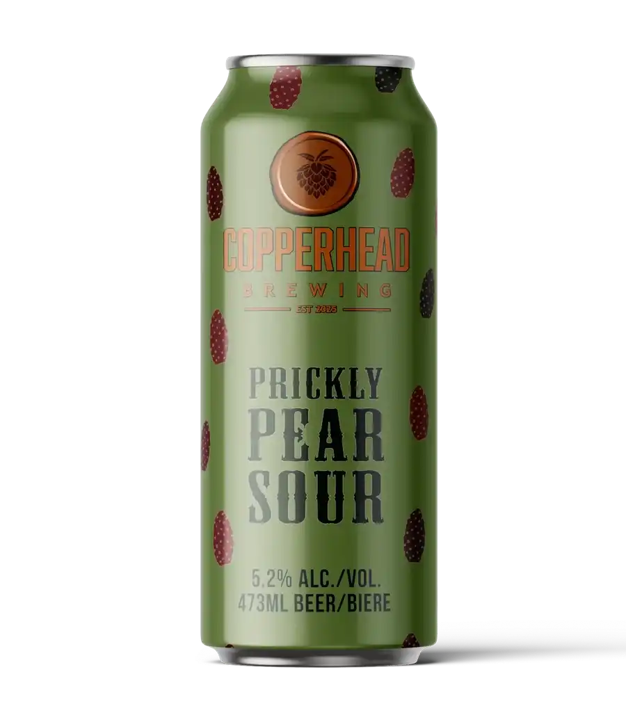 Prickly Pear Sour - unique locally crafted sour ale from Copperhead Brewing Co., a standout pour for private event bookings in Regina